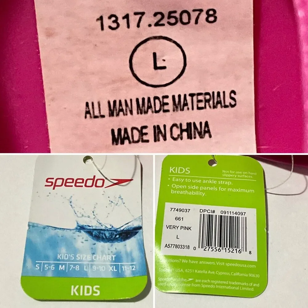 Speedo Jellies Water Shoes Pink Kids L
